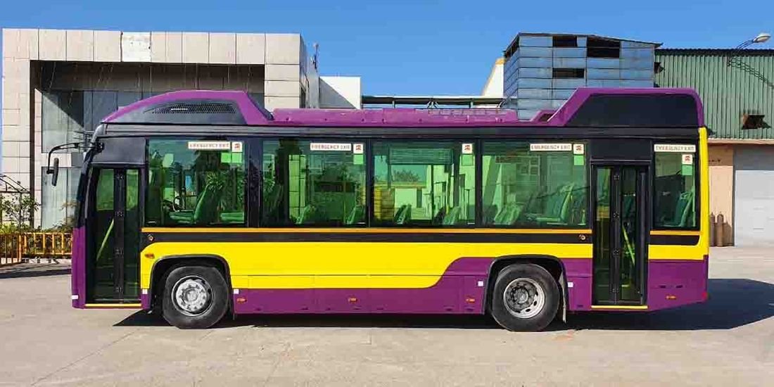 Personnel transport bus