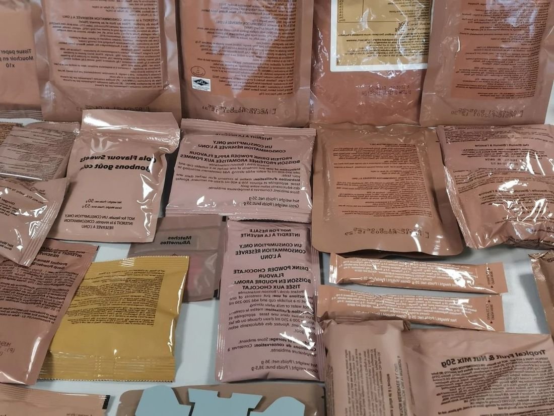 Packaged Meal Ready-to-Eat military rations